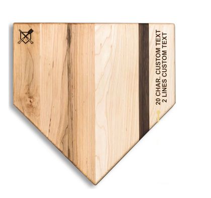 Personalized Full Size "Home Plate" Cutting Board 17 Inch