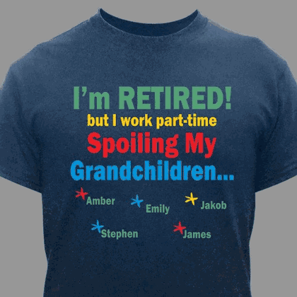 Personalized Grandparent Retirement T-Shirt