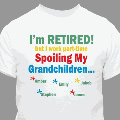 Personalized Grandparent Retirement T-Shirt