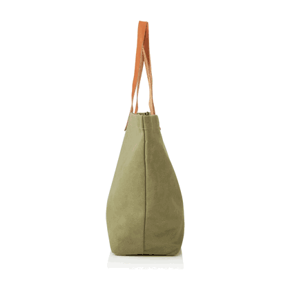 Personalized Green Washed Canvas Tote