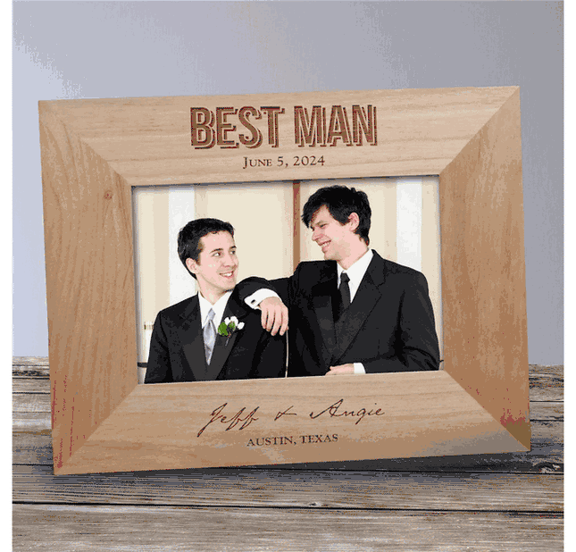 Personalized Groomsmen Wood Picture Frame