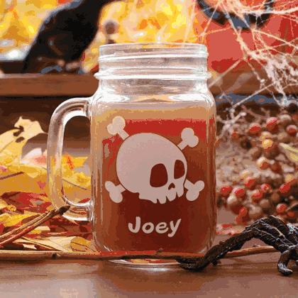 Personalized Halloween Mason Jar