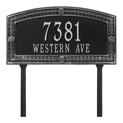 Personalized Hamilton 2 Line Standard Lawn Plaque