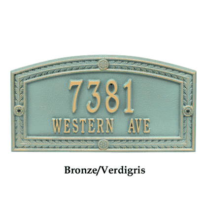 Personalized Hamilton 2 Line Standard Wall Plaque
