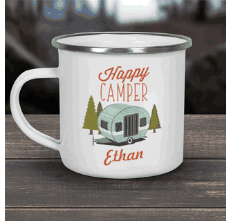 Personalized Happy Camper Camper Mug