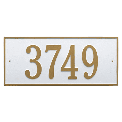 Personalized Hartford Large Address Plaque - 1 Line