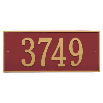 Personalized Hartford Large Address Plaque - 1 Line