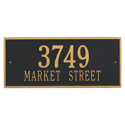 Personalized Hartford Large Address Plaque - 2 Line