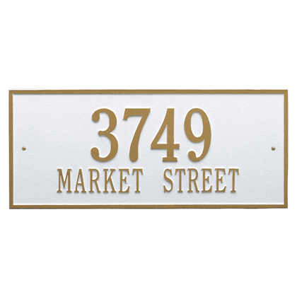 Personalized Hartford Large Address Plaque - 2 Line