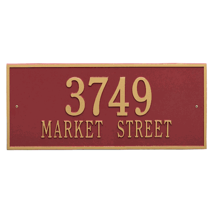 Personalized Hartford Large Address Plaque - 2 Line
