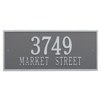 Personalized Hartford Large Address Plaque - 2 Line