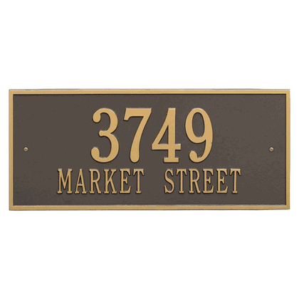 Personalized Hartford Large Address Plaque - 2 Line
