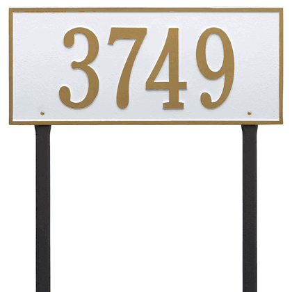Personalized Hartford Large Lawn Address Plaque - 1 Line