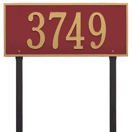 Personalized Hartford Large Lawn Address Plaque - 1 Line
