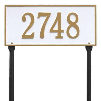 Personalized Hartford Lawn Address Plaque - 1 Line