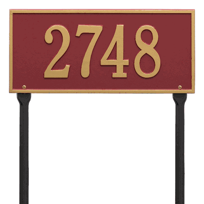 Personalized Hartford Lawn Address Plaque - 1 Line