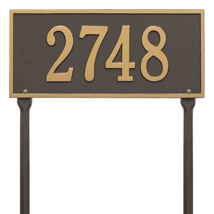 Personalized Hartford Lawn Address Plaque - 1 Line