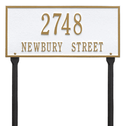 Personalized Hartford Lawn Address Plaque - 2 Line