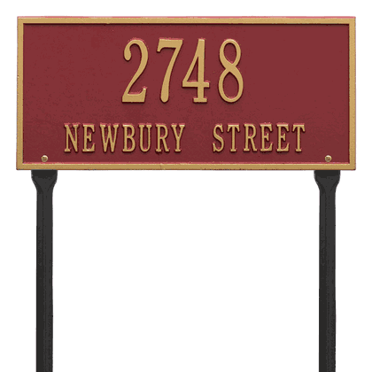 Personalized Hartford Lawn Address Plaque - 2 Line