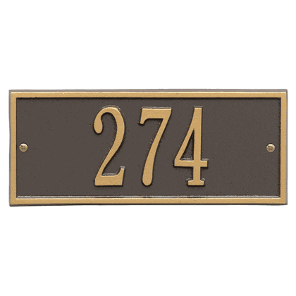 Personalized Hartford Mini Address Plaque -1 Line