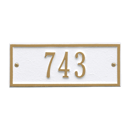 Personalized Hartford Small Address Plaque - 1 Line