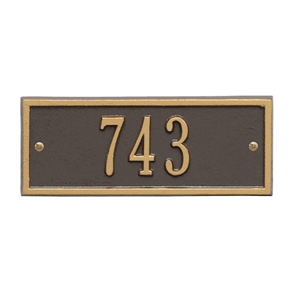 Personalized Hartford Small Address Plaque - 1 Line