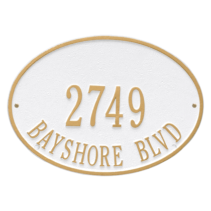 Personalized Hawthorne Address Plaque - 2 Line