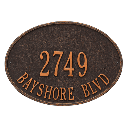 Personalized Hawthorne Address Plaque - 2 Line