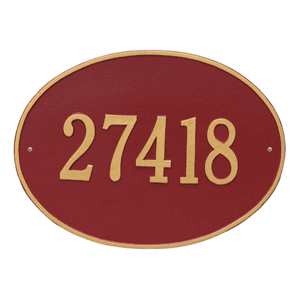 Personalized Hawthorne Large Address Plaque - 1 Line