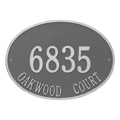 Personalized Hawthorne Large Address Plaque - 2 Line