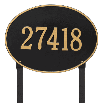 Personalized Hawthorne Large Lawn Address Plaque - 1 Line