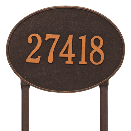 Personalized Hawthorne Large Lawn Address Plaque - 1 Line