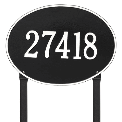 Personalized Hawthorne Large Lawn Address Plaque - 1 Line