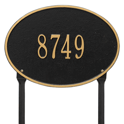 Personalized Hawthorne Lawn Address Plaque - 1 Line