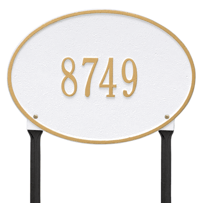Personalized Hawthorne Lawn Address Plaque - 1 Line