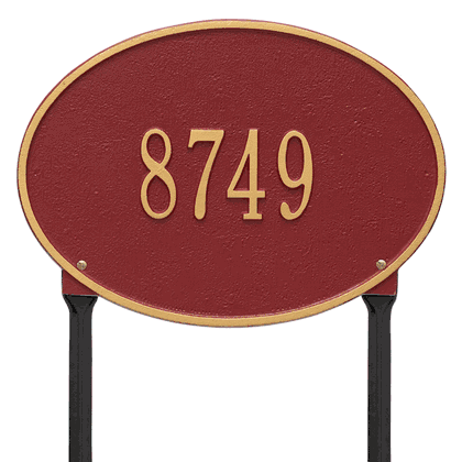 Personalized Hawthorne Lawn Address Plaque - 1 Line
