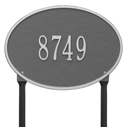 Personalized Hawthorne Lawn Address Plaque - 1 Line