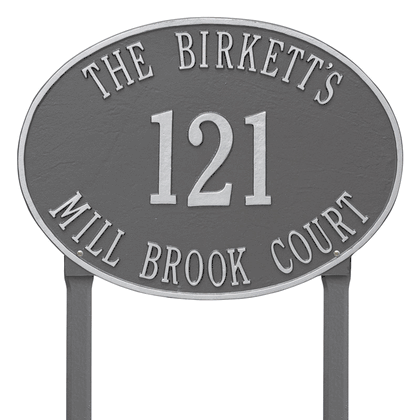 Personalized Hawthorne Lawn Plaque - Large