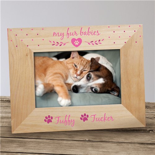 Personalized Heart My Fur Babies Frame