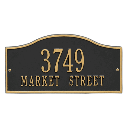 Personalized Hills Address Plaque - 2 Line
