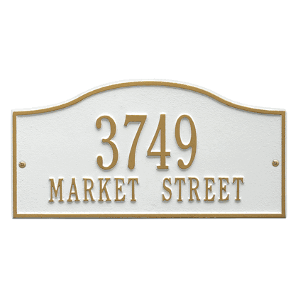 Personalized Hills Address Plaque - 2 Line