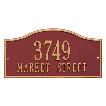 Personalized Hills Address Plaque - 2 Line