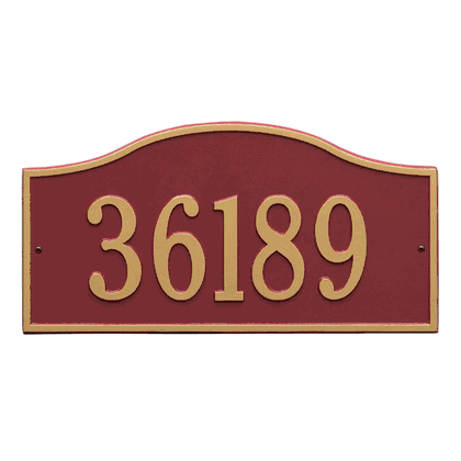 Personalized Hills Large Address Plaque - 1 Line