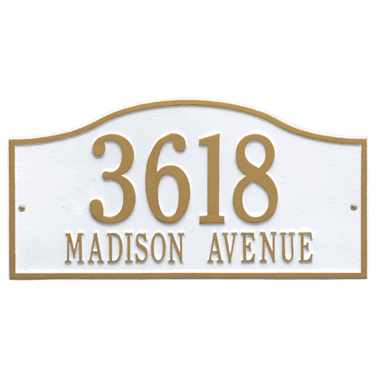 Personalized Hills Large Address Plaque - 2 Line