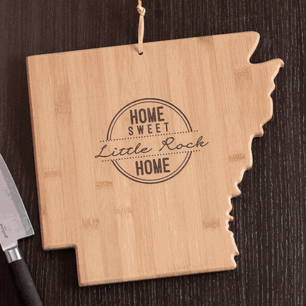 Personalized Home Sweet Home Arkansas Cutting Board