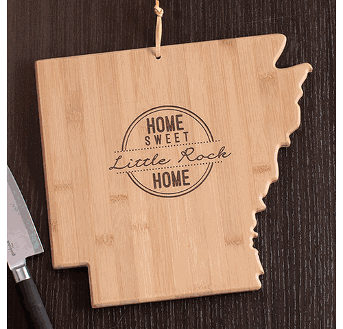 Personalized Home Sweet Home Arkansas Cutting Board
