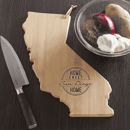 Personalized Home Sweet Home California Cutting Board