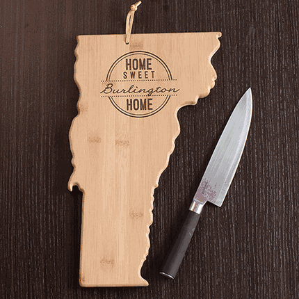 Personalized Home Sweet Home Vermont Cutting Board