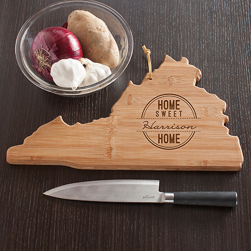 Personalized Home Sweet Home Virginia Cutting Board