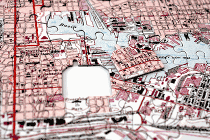 Personalized Hometown Map Puzzle